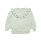 Aster & Oak | Sage Ruffle Knit Jumper | White Fox & Co