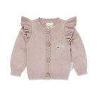 Aster & Oak | Mauve Pink Knit Cardigan | White Fox & Co