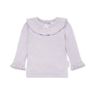 Aster & Oak | Organic Cotton Pointelle Rib Top | Lavender | White Fox & Co