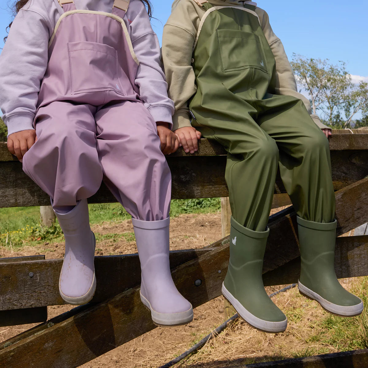 Crywolf Rain Boots Heather on model