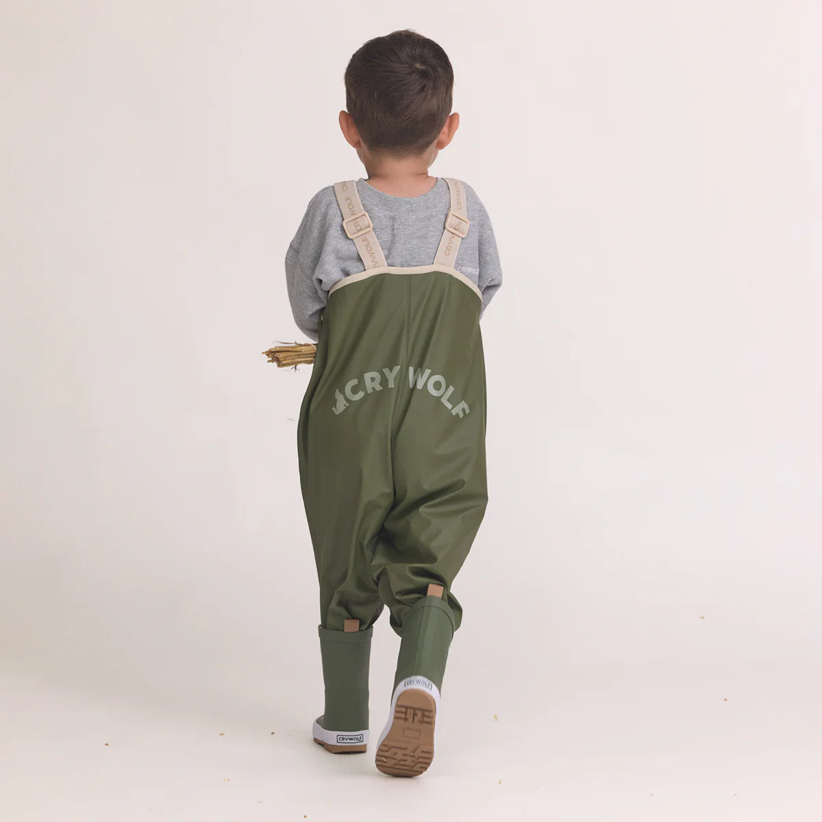 Crywolf Rain Boots Olive on model