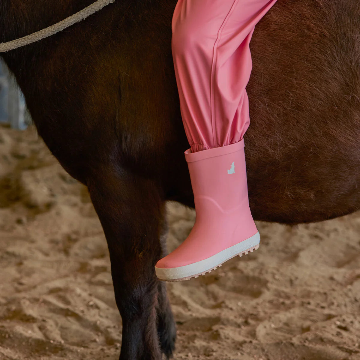 Crywolf Rain Boots Rose on model
