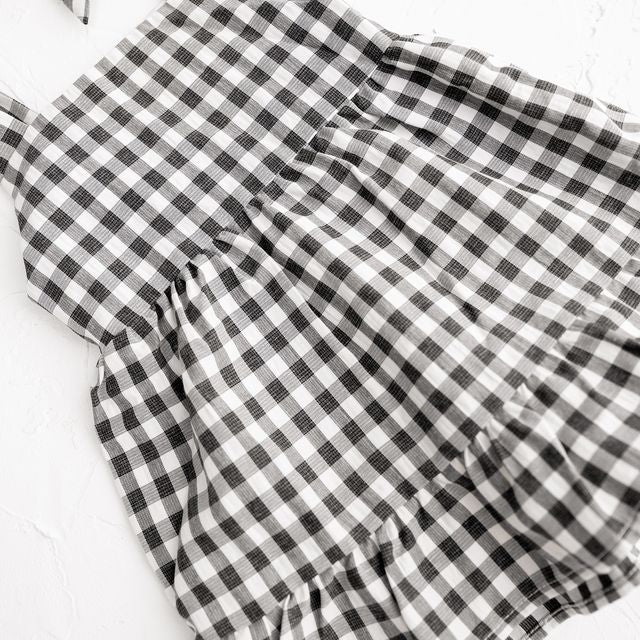 Cinnamon Baby gingham dress for girls – boutique kidswear pre-order at White Fox & Co New Zealand