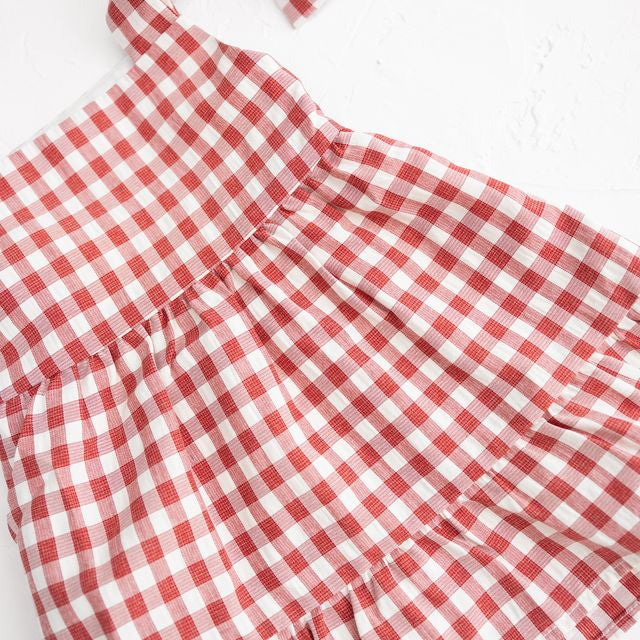 Cinnamon Baby girls gingham dress – soft cotton pre-order at White Fox & Co New Zealand