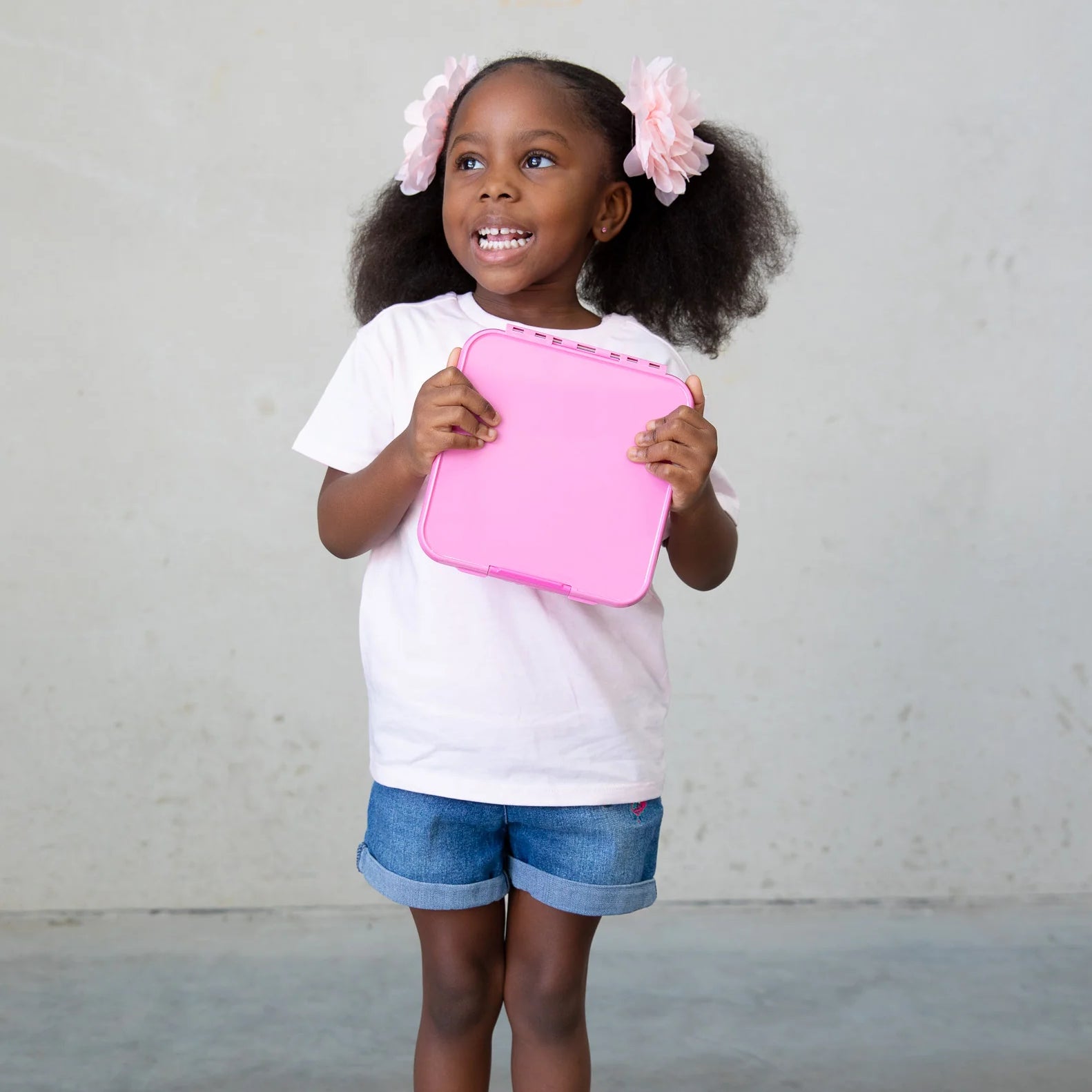 MontiiCo Bento Five lunch box in Floss pink – five compartment kids bento