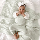 Aster & Oak | Sage Knit Pocket Overalls | White Fox & Co