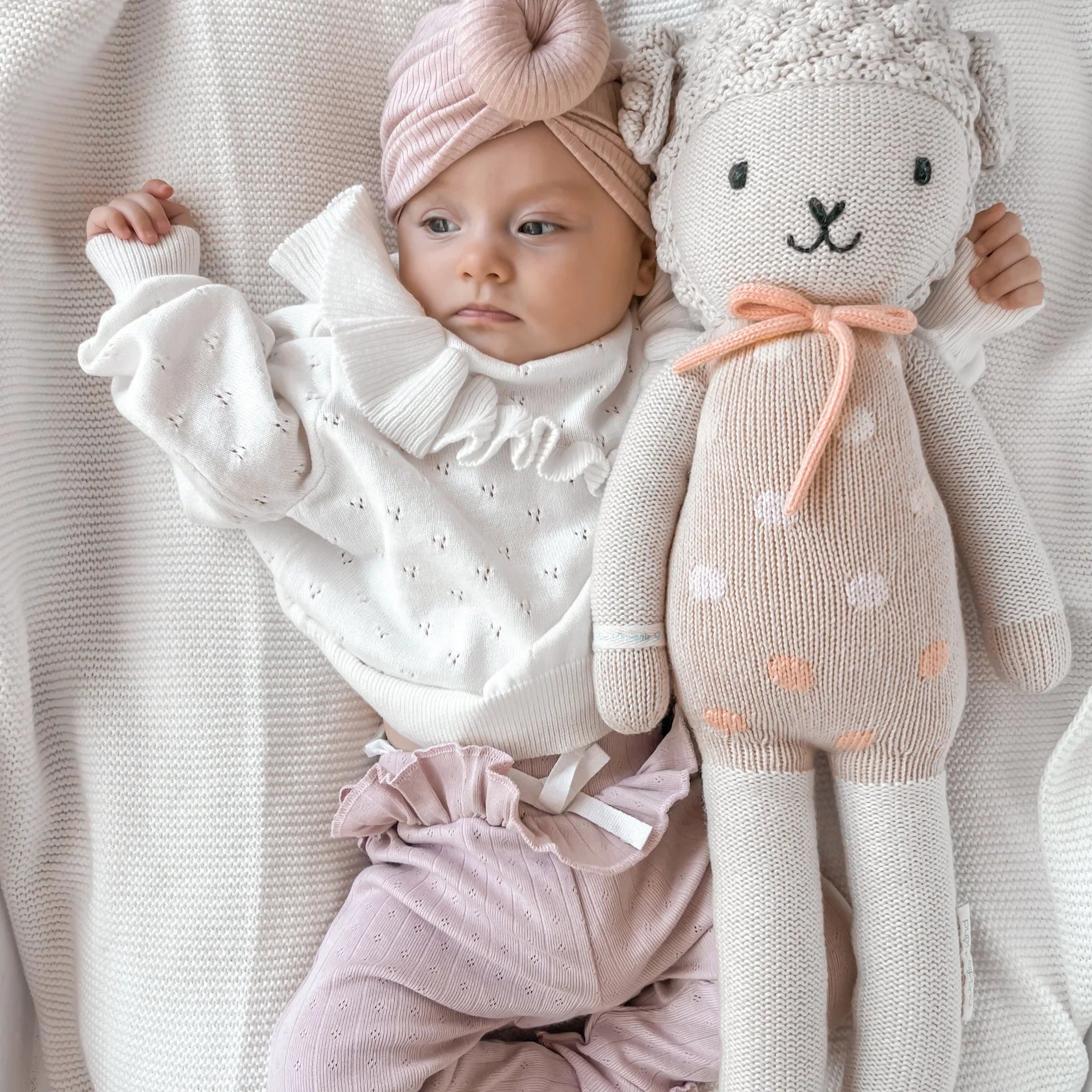 Aster & Oak | Knit Ruffle Jumper | White Fox & Co