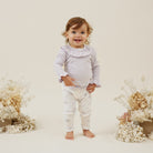 Aster & Oak | Organic Cotton Pointelle Rib Top | Lavender | White Fox & Co