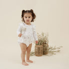 Aster & Oak | ORganic Cotton Grace Bubble Romper | White Fox & Co