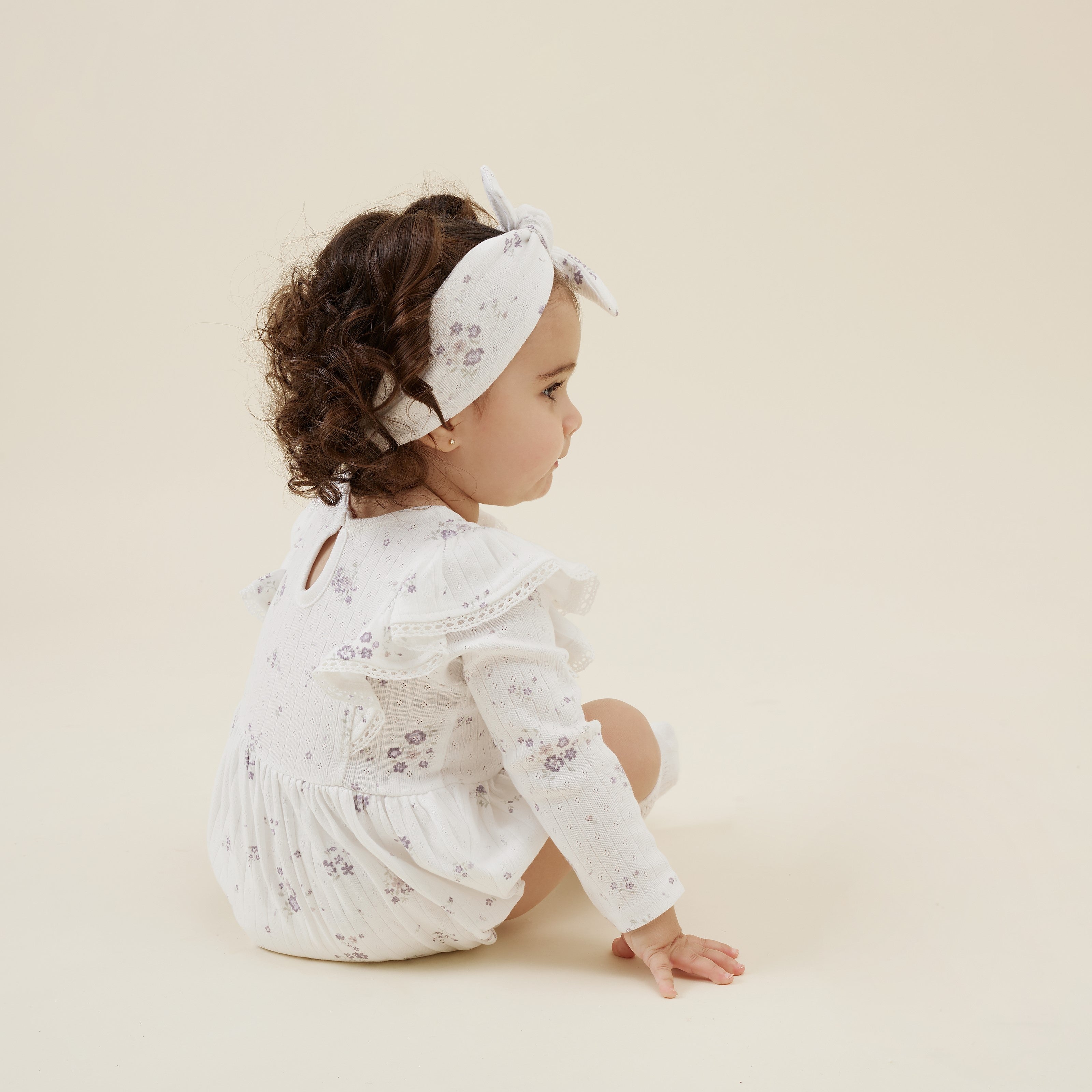 Aster & Oak | ORganic Cotton Grace Bubble Romper | White Fox & Co