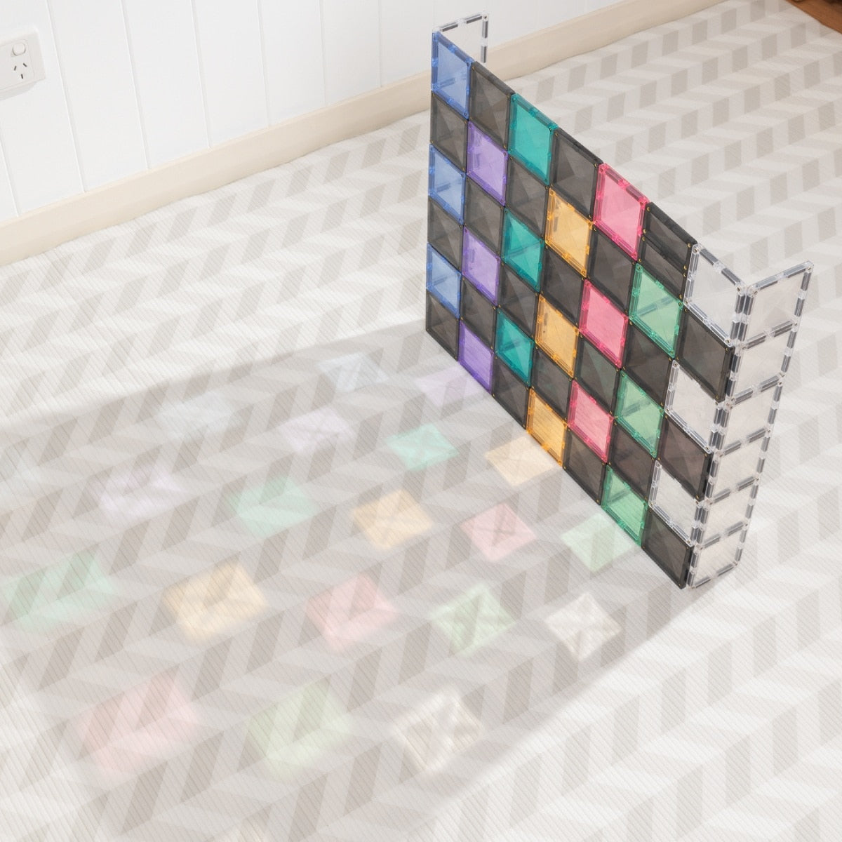 Connetix Creative Roads Pack – 48 Piece Magnetic Tile Set | White Fox & Co