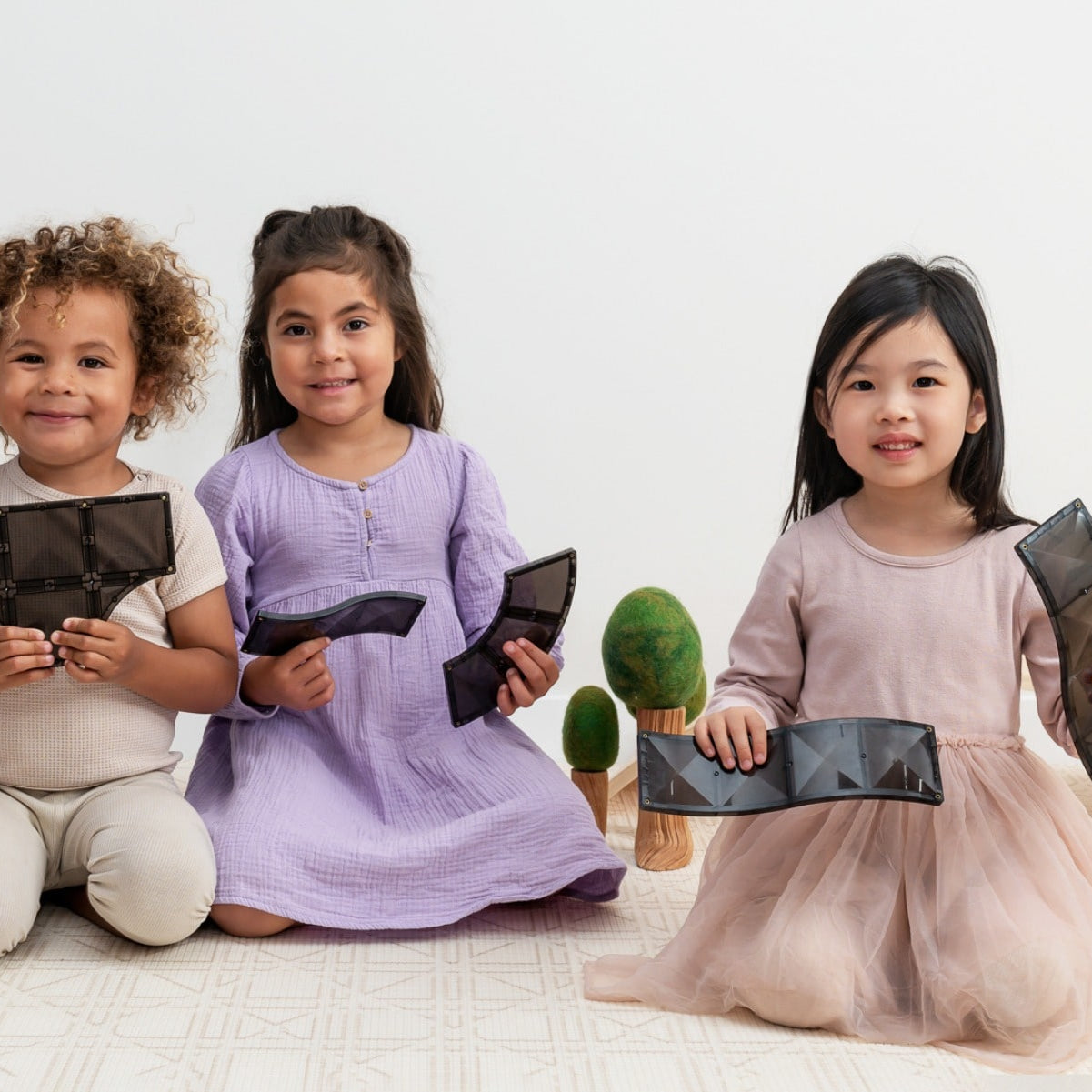 Connetix Creative Roads Pack – 48 Piece Magnetic Tile Set | White Fox & Co