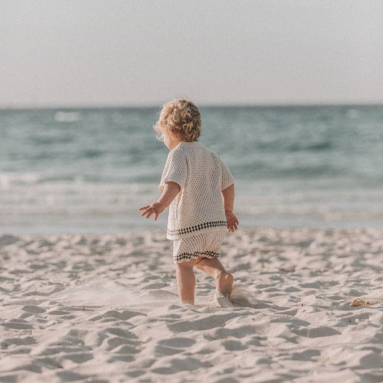 Grown | Crochet Shorts in Coconut | White Fox & Co