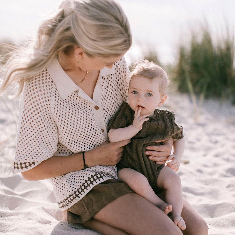 Grown | Crochet Shirt Coconut | White Fox & Co