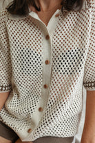 Grown | Crochet Shirt Coconut | White Fox & Co