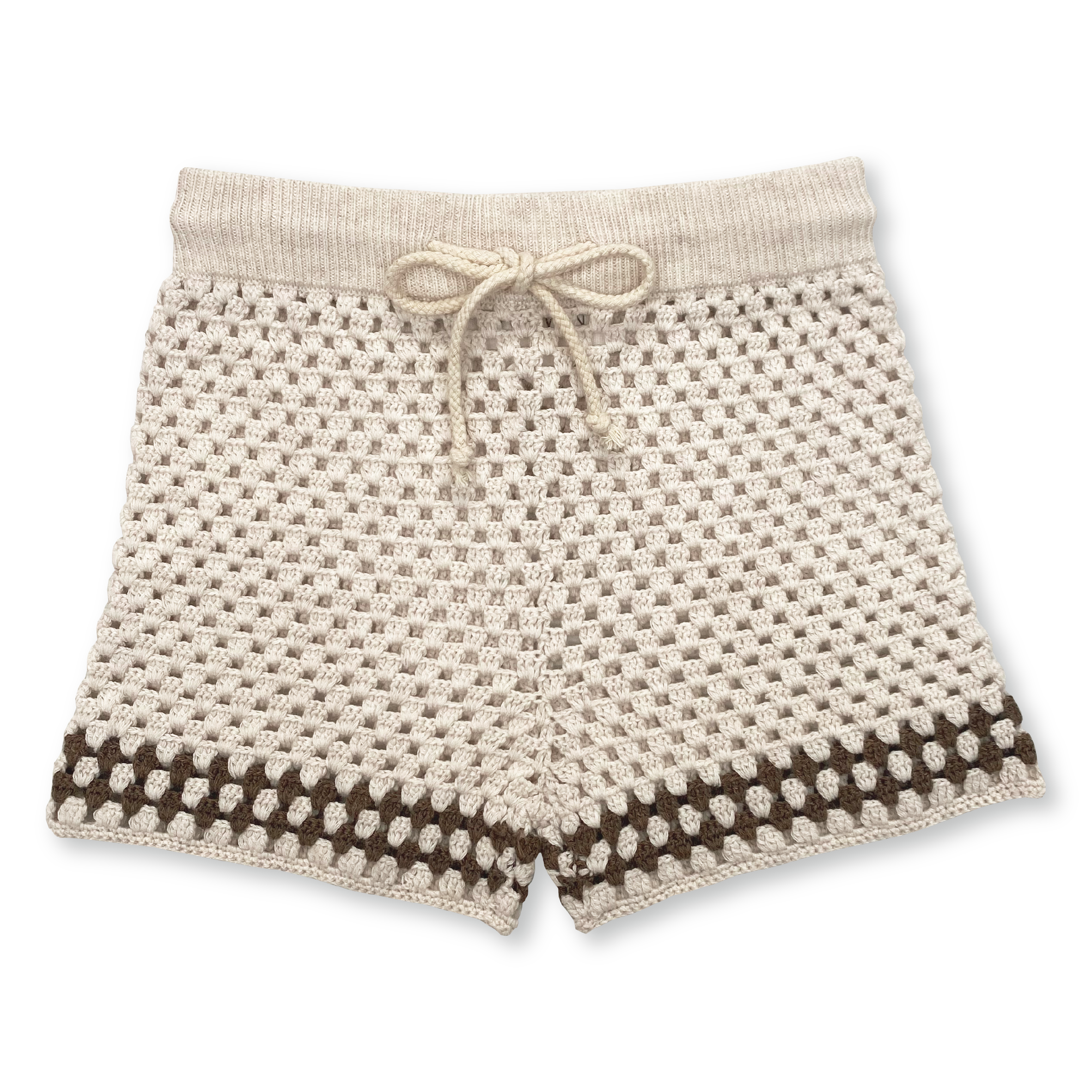Grown | Crochet Shorts in Coconut | White Fox & Co