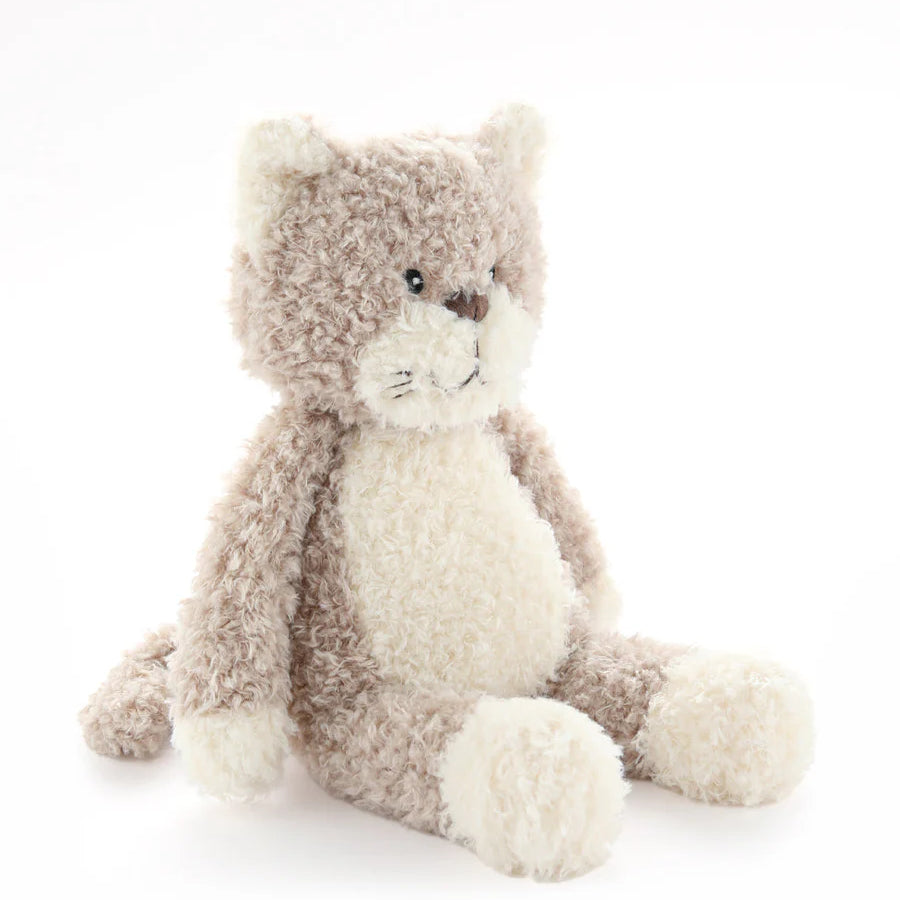 Checkers the Cat plush toy by Nana Huchy, grey soft toy 30cm with embroidered details