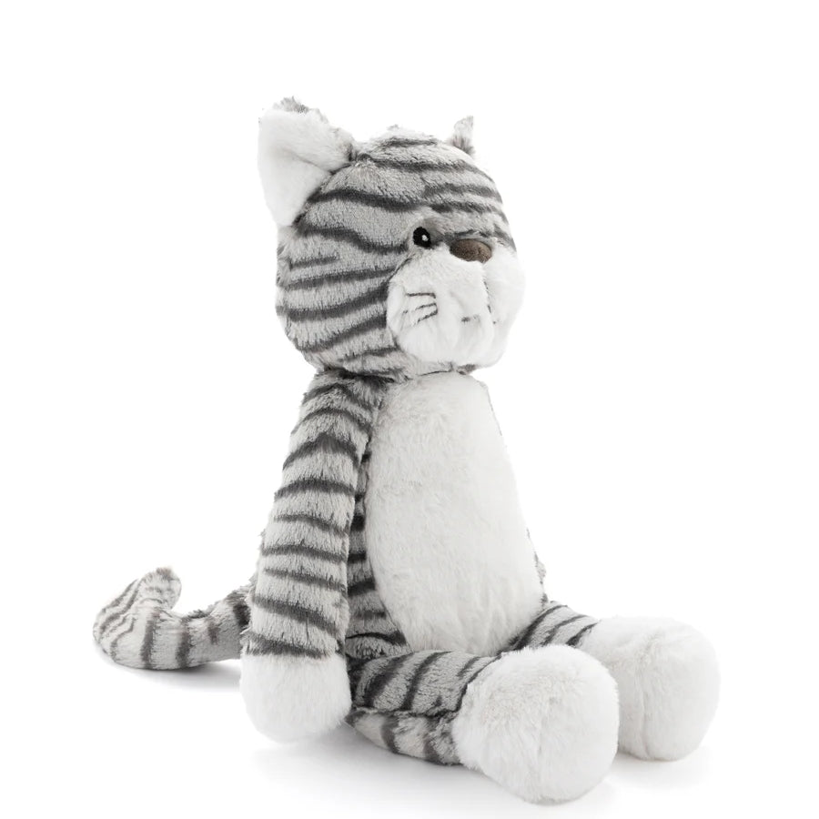 Chloe the Cat plush toy by Nana Huchy, grey soft toy 30cm with embroidered details.
