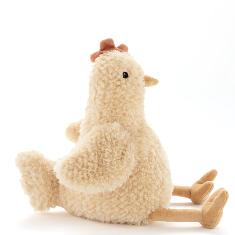 Harriet the Hen plush toy by Nana Huchy, honey-coloured soft toy 25cm with embroidered details
