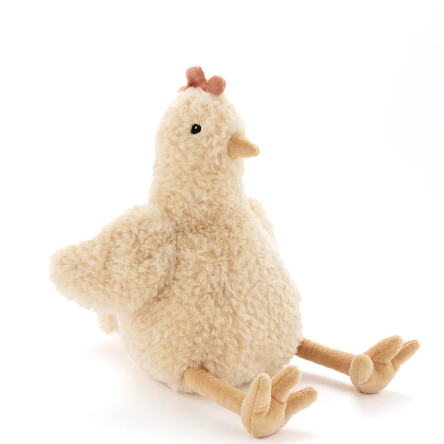 Harriet the Hen plush toy by Nana Huchy, honey-coloured soft toy 25cm with embroidered details