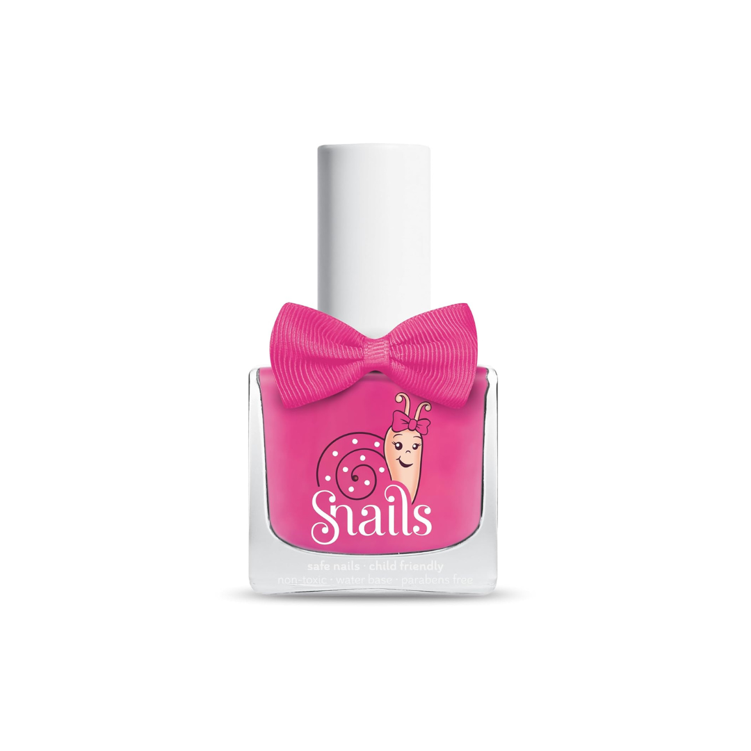Snails kids nail polish in Secret Diary neon pink glossy – safe, washable, non-toxic, vegan, 10.5ml – White Fox & Co NZ