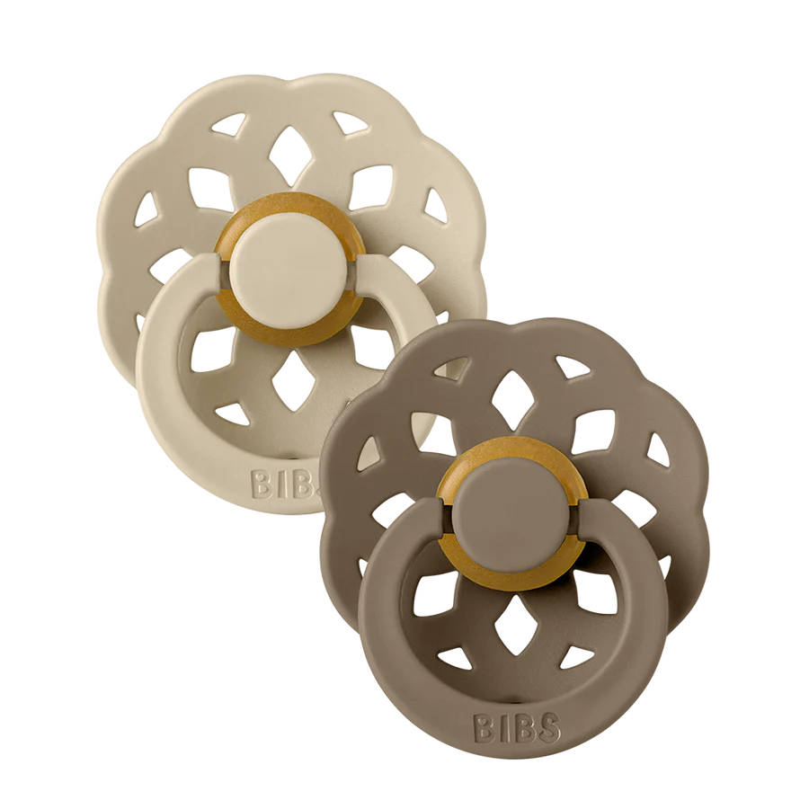 Bibs Dummy/pacifier | Boheme | Vanilla and Dark Oak | White Fox & Co