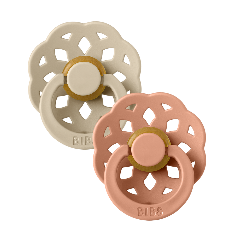 Bibs Dummy/pacifier | Boheme | Vanilla and Peach | White Fox & Co
