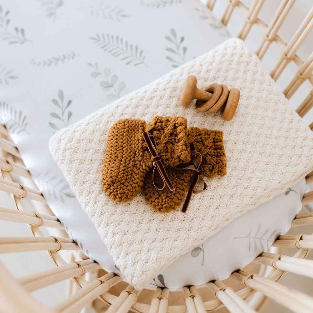 Snuggle Hunny Kids | Wild Fern | Bassinet Sheet | White Fox & Co