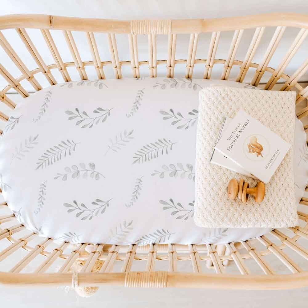 Snuggle Hunny Kids | Wild Fern | Bassinet Sheet | White Fox & Co