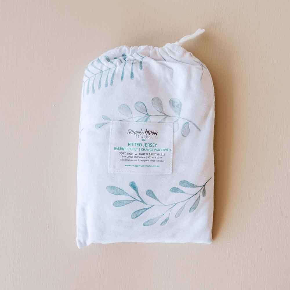 Snuggle Hunny Kids | Wild Fern | Bassinet Sheet | White Fox & Co