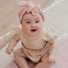 Mae + Rae | Topknot Brodiere | Dusty Pink | White Fox & Co