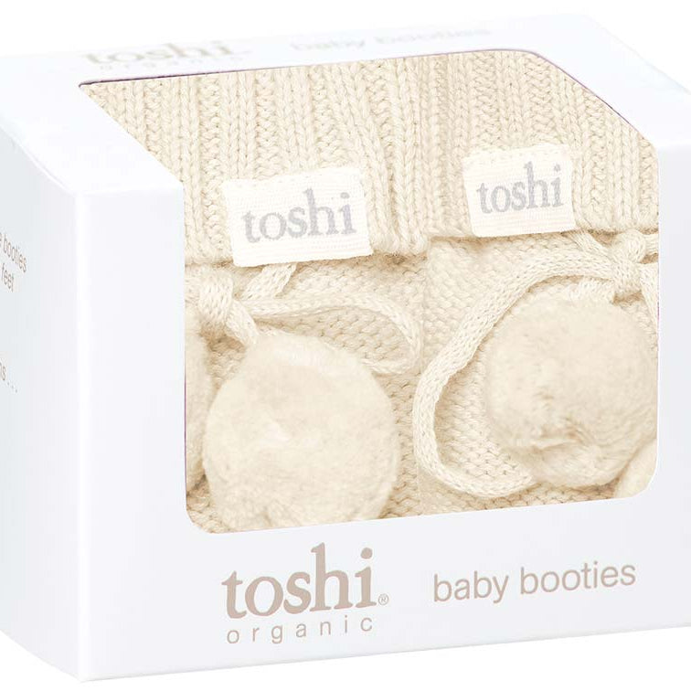 Toshi | Baby Booties Feather | White Fox & Co