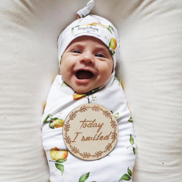 Hello Fern | Wooden Milestone Discs | Wooden Milestone Cards | White Fox & Co