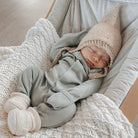 L'oved Baby | Seafoam | Organic Footed Overall | White Fox & Co