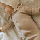 L'ovedbaby | Snap Footie | Oatmeal | White Fox & Co