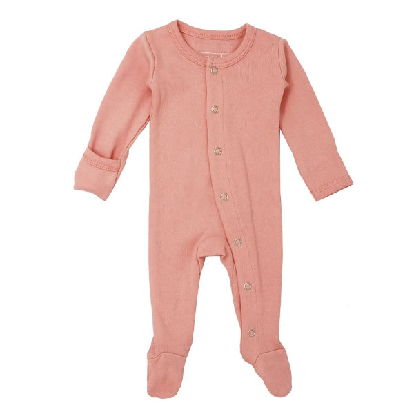 Lovedbaby | Organic Footed Overall | Coral | White Fox & Co