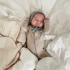 L'ovedbaby | Snap Footie | Oatmeal | White Fox & Co