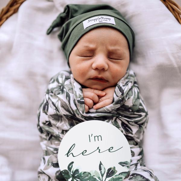 Snuggle Hunny Kids | Organic Swaddle Evergreen | White Fox & Co