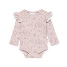 Aster & Oak | Organic Cotton Flutter Onsie Pale Mauve | Duck Family | White Fox & Co