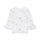 Aster & Oak | Organic Cotton Grace Long Sleeved Top | Floral | White Fox & Co