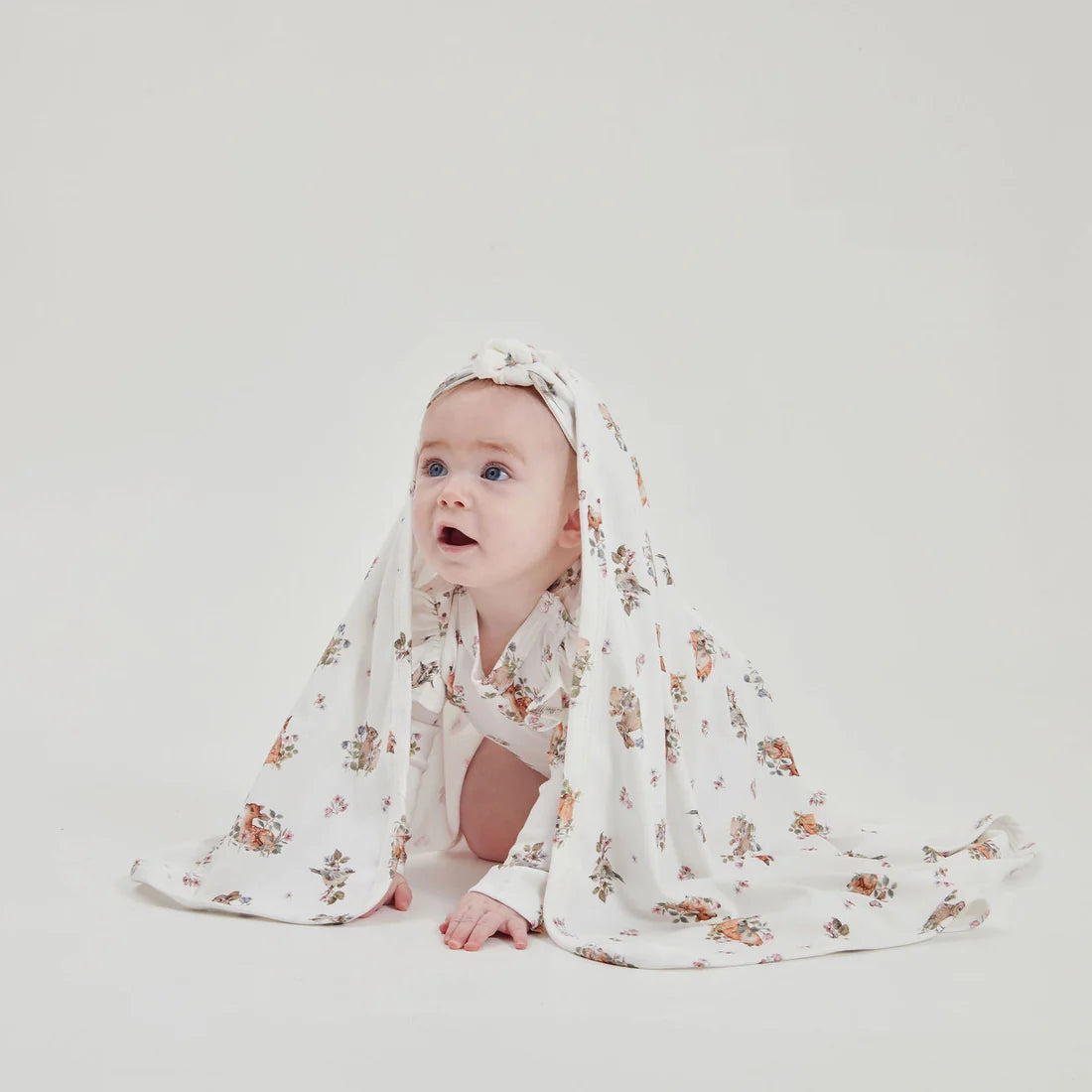 ASTER & OAK | BABY WRAP | VINTAGE MEADOW | WHITE FOX & CO