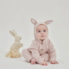 Aster & Oak | Cotton knit romper | Bunny Ears | White Fox & Co