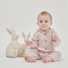 Aster & Oak | Cotton knit romper | Bunny Ears | White Fox & Co