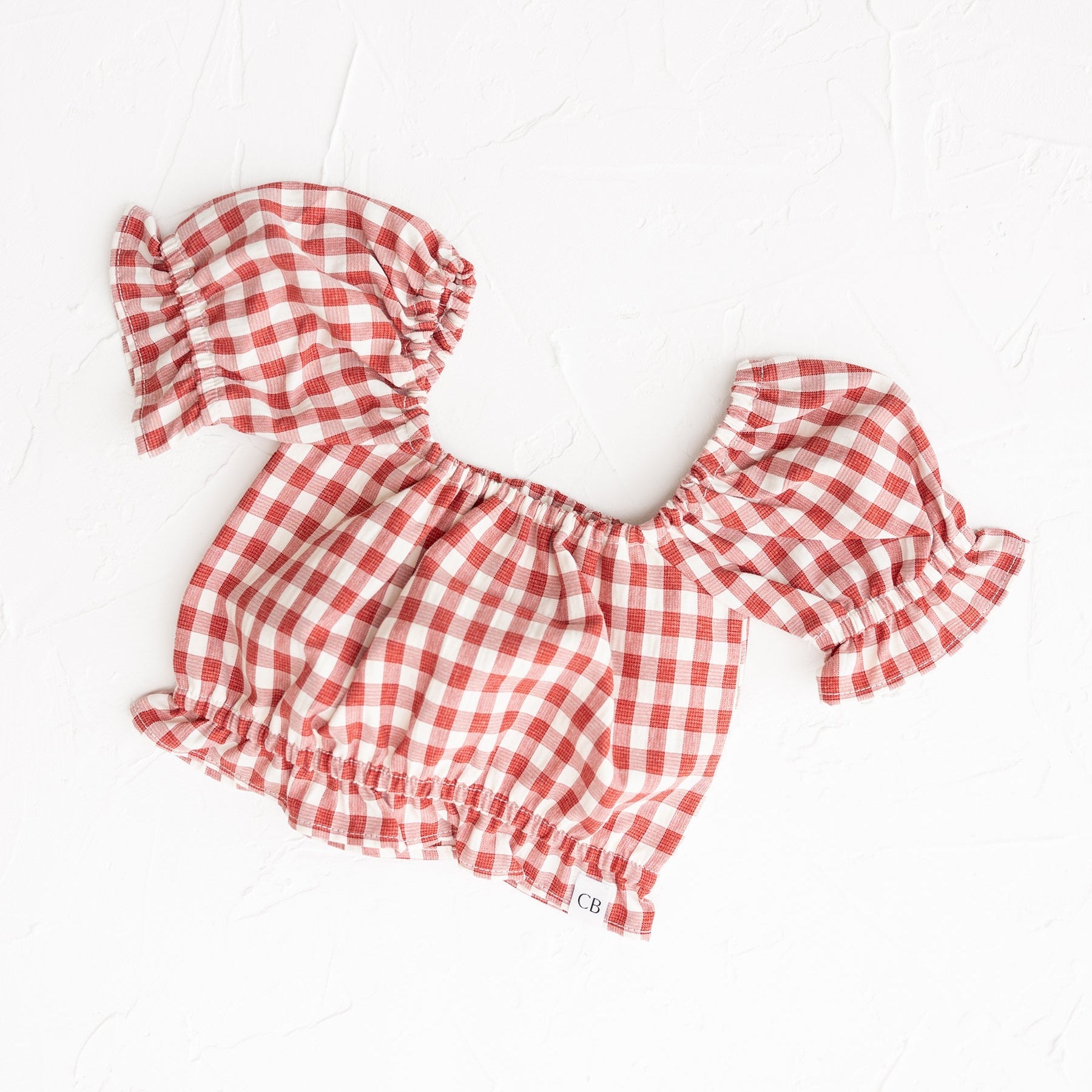 Cinnamon Baby Ruffle Top – soft cotton frill top exclusive to White Fox & Co NZ