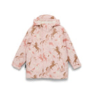 Crywolf Blush Ponies kids rain jacket front view