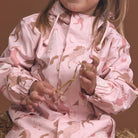 Crywolf Blush Ponies jacket on model close up view