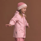 Crywolf Play Jacket Rose Gingham on model side view