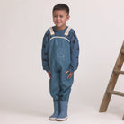 Crywolf Rain Boots Highland Blue on model
