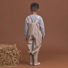 Crywolf Rain Overalls Ash on model back view