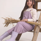 Crywolf Rain Overalls Heather on model front view